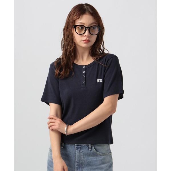 tシャツ 半袖 「RUSSELL ATHLETIC (ラッセルアスレティック）」リブヘンリー半袖Tシ...