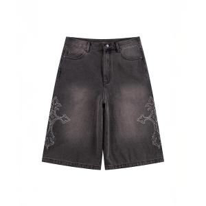 ワイドパンツ ハーフパンツ パンツ 短パン SUPPLIER / サプライヤー Cross Rhinestone Baggy Denim メンズ