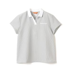 ポロシャツ ポロ ORANGE LABEL / シアサッカー スキッパー ポロシャツ レディース