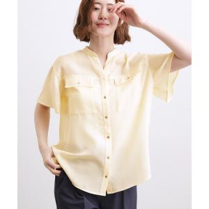 半袖フレアスリーブブラウス