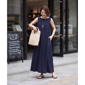 ワンピース サラすべボートネックロングワンピース