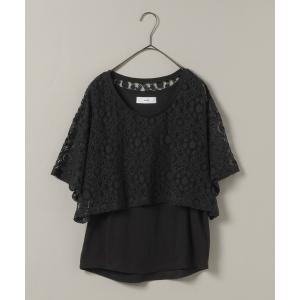 tシャツ 「daily CLIP」レースレイヤードT レディース