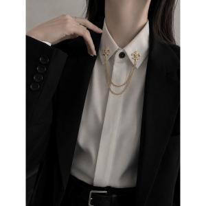 ブローチ 「Bls」「ZA」「Bling Leads」襟ブローチ マルチチェーンクリップ レディース メンズ｜ZOZOTOWN Yahoo!店