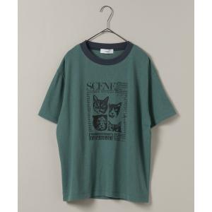 tシャツ 半袖 「daily CLIP」CATジャーナルシアーT レディース