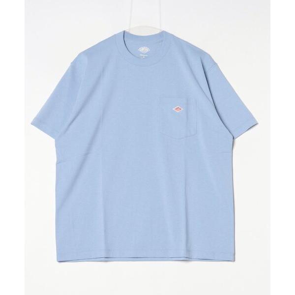 「DANTON」 半袖Tシャツ S サックスブルー メンズ