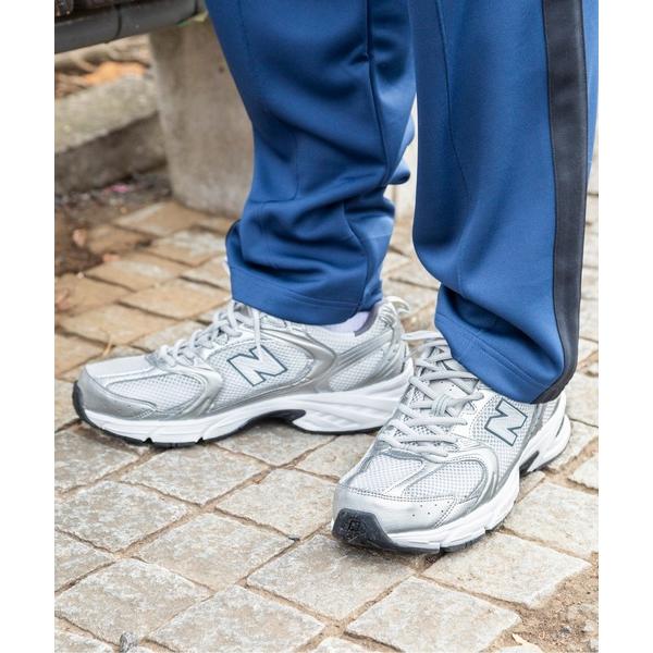 「New Balance」 ローカットスニーカー 24.0cm シルバー レディース