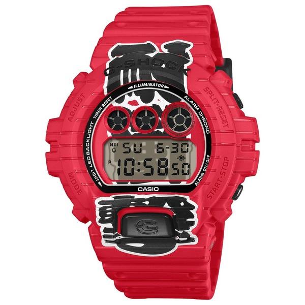「G-SHOCK」 デジタル腕時計 FREE レッド メンズ