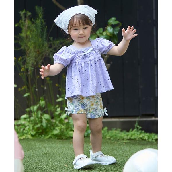 水着 「SWIM」レースチュニックタンキニセット キッズ 子供 女の子