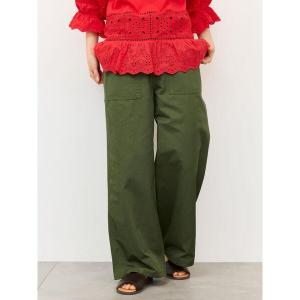 パンツ バックサテンベイカーパンツ レディース