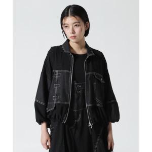 コート アウター AULA AILA/アウラアイラ/DENIM COMBINATION BLOUSON レディース