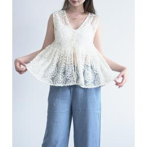 ベスト ジレ レースベスト レイヤード 春夏 薄手 レディース｜ZOZOTOWN Yahoo!店
