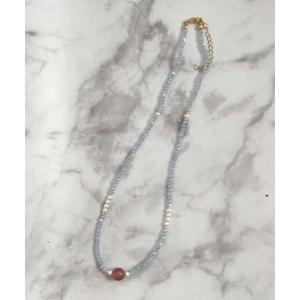 ネックレス YU-KA:カットビーズネックレス Cut Bead Necklace レディース
