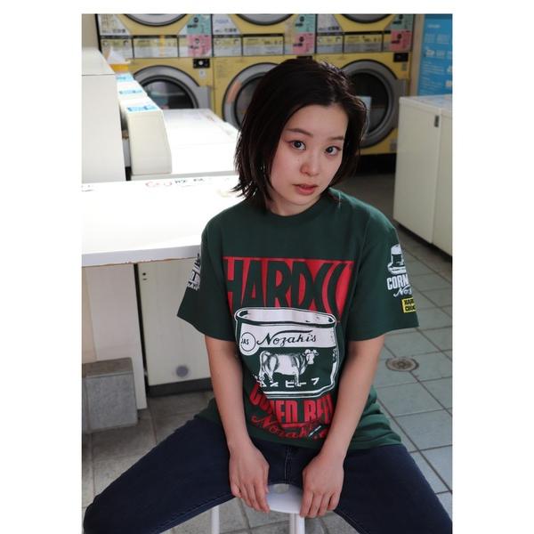 tシャツ ノザキのコンビーフ（ミート・アイビーグリーン）発泡プリント版 メンズ