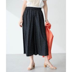 ワイドパンツ パンツ 「すご楽シリーズ」サテン風ワイドパンツ「接触冷感・ウエストゴム」 レディース