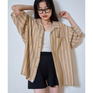 シャツ 「ユニセックス」「真夏でも着れる」AMALFIストライプシャツ メンズ レディース
