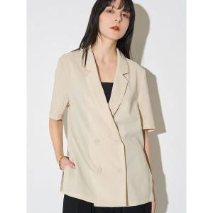 ジャケット テーラードジャケット ハーフスリーブテックジャケット レディース