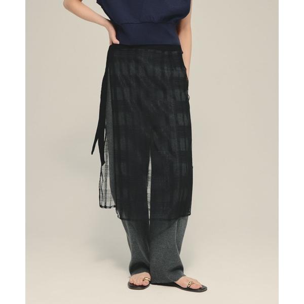 スカート 「eL」Tulle lace Wrap Skirt/699066