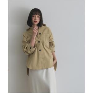 コート アウター ダブルポケットシャツジャケット レディース