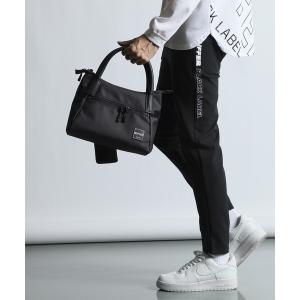 トートバッグ 「BLACK LABEL」GYM BAG MINI：ミニジムバッグ ミニトート メンズ