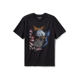 「Harley-Davidson」 半袖Tシャツ MEDIUM ブラック系その他 メンズ