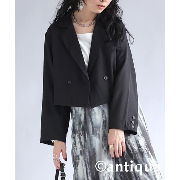「antiqua」 ジャケット R ブラック レディース