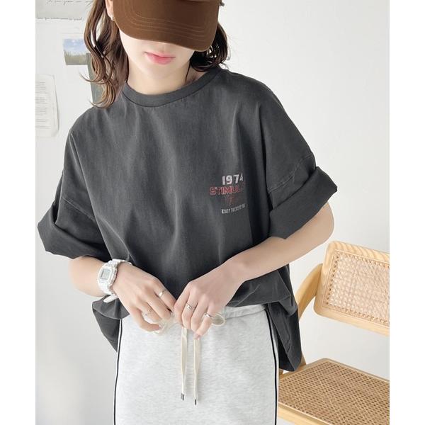 「Java」 半袖Tシャツ SMALL グレー レディース