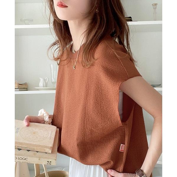 「Java」 半袖カットソー LARGE ブラウン レディース
