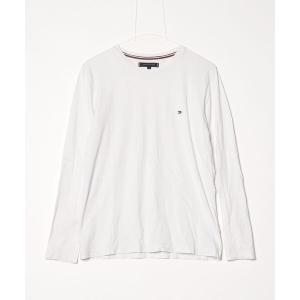 「TOMMY HILFIGER」 長袖Tシャツ LARGE ホワイト メンズ