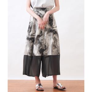「en recre」 パンツ 2 チャコールグレー レディース