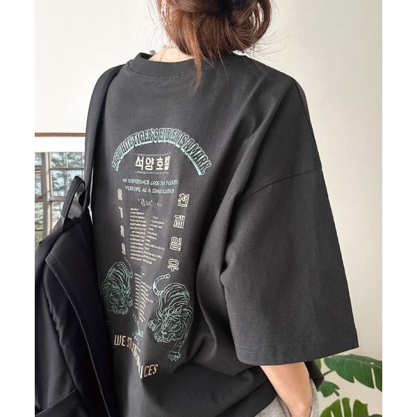 「Java」 半袖Tシャツ MEDIUM グレー レディース