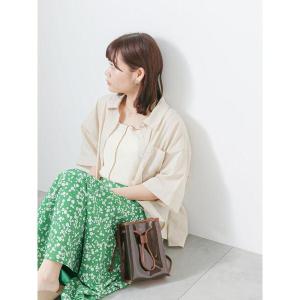 「ehka sopo」 半袖シャツ F ベージュ レディース