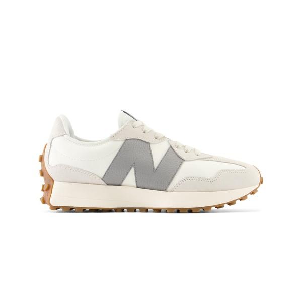 「New Balance」 ローカットスニーカー 23.5cm ホワイト×グレー メンズ