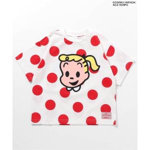 tシャツ WEB限定 OSAMU GOODSコラボ ボーダー＆ドットTシャツ キッズ 子供服 男の子 女の子