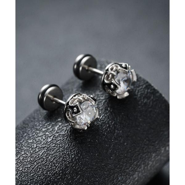 ピアス 「ワンポイントアクリルストーンデザインペアピアス ユニセックス(MA/EK610) メンズ ...