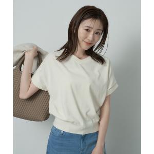 ニット セーター 「肌に張りつきにくい/前後2WAY」ドライタッチコットンプルオーバー レディース