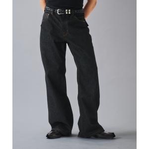 ジーンズ Crack ＆ Rigid Straight Denim/クラック＆リジットストレートデニム メンズ