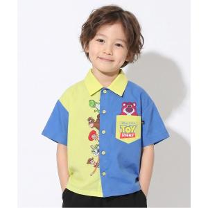 ブラウス シャツ ディズニー トイ・ストーリー 切替シャツ 1806K キッズ 子供服 男の子 女の子