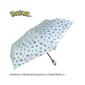 日傘 長傘 日傘 折りたたみ傘 形状記憶 軽量 ポケモン晴雨兼用カラビナ折傘50cm ピクセルアート メンズ レディース