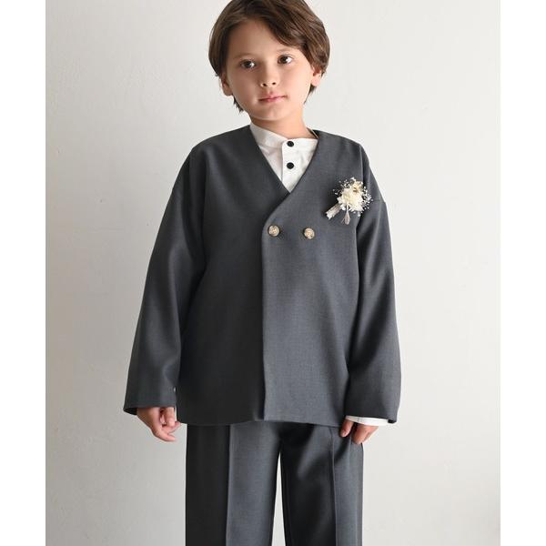「PUPPAPUPO」 「KIDS」パンツスーツ 90 チャコール キッズ