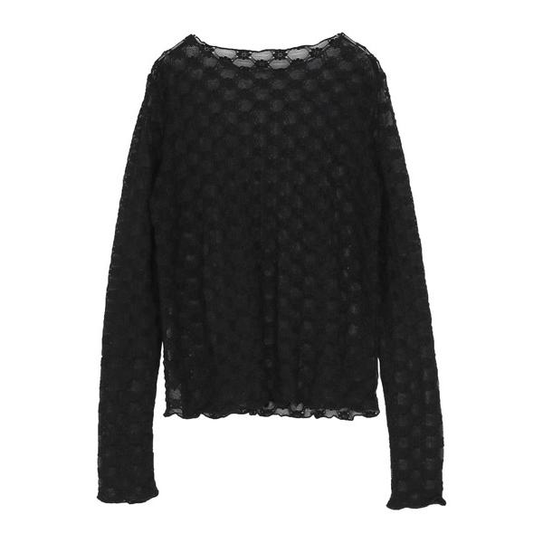 「titivate」 長袖カットソー L ブラック レディース