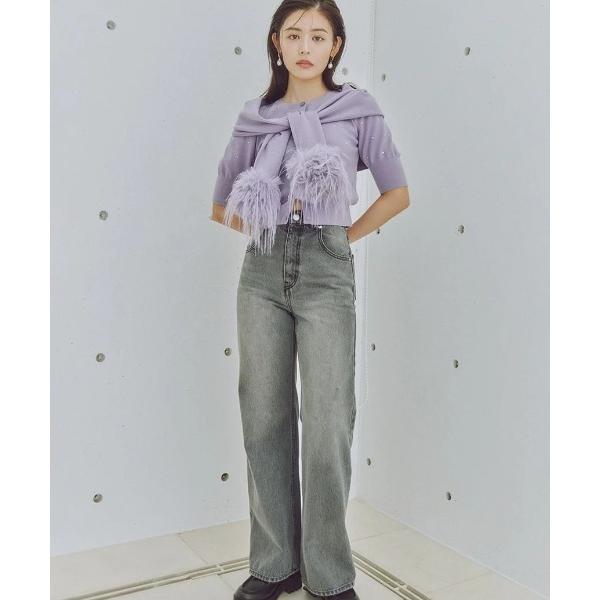 「SNIDEL」 デニムパンツ 0 ブラック レディース