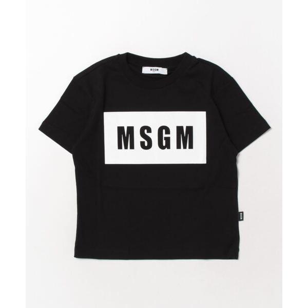 「MSGM KIDS」 「KIDS」半袖Tシャツ 14 ブラック キッズ