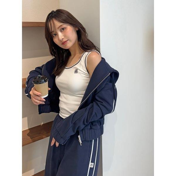 「SNIDEL」 ジップアップパーカー F ネイビー レディース