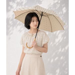 日傘 折りたたみ傘 折り畳み 晴雨兼用 ドットプリント晴雨兼用折りたたみ傘 日傘 レディース