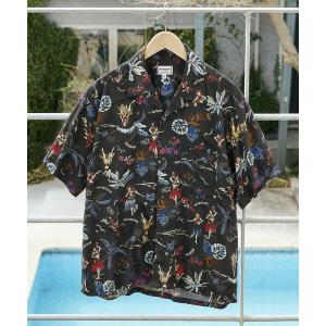 シャツ McGREGOR COLLECTION/マックレガー コレクション ヴィンテージライク 総柄 オープンカラー アロハシャツ メンズ