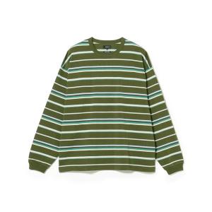 tシャツ ルーズ ボーダー ロングスリーブ Tシャツ メンズ
