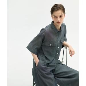 ブラウス シャツ シアーデニムCPOシャツ レディース