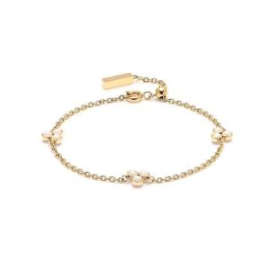 ブレスレット 「OLIVIA BURTON/オリビアバートン」クラシック - パール クラスター ゴールド ブレスレット レディース