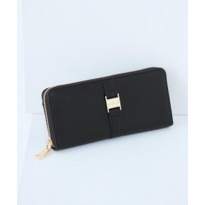 長財布 財布 MURUA(ムルーア)ラウンドファスナー長財布 MR-W1441 ロゴプレート レディース