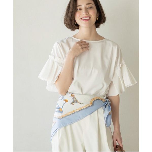 tシャツ 「接触冷感」タックスリーブカットソー「洗濯機OK」 レディース